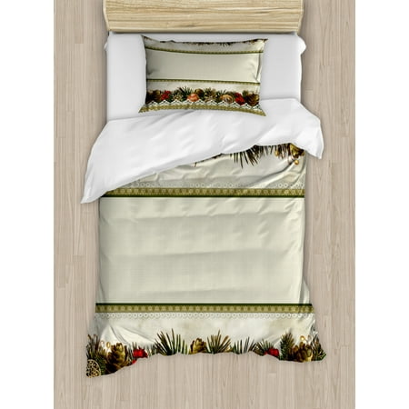 Duvet Cover Set Old Fashioned Traditional Ornaments