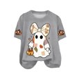 thumbnail image 4 of Leey-World Halloween Shirt Women Fall Shirts for Women Pumpkin Graphic T Shirts Cute Halloween Tops Thanksgiving Tee, 4 of 5