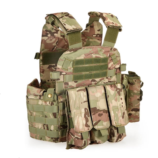 Chaleco modular para hombre al aire libre Chaleco portador de carga de equipo de caza con bolsillo d Abanopi Chaleco