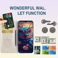 thumbnail image 2 of Case for Samsung Galaxy A16 5G with Card Slot Holder & Wrist Strap, Glitter Diamond Rhinestone Owl PU Leather Flip Folio Wallet Cover Case for Samsung Galaxy A16 MTY- MTY-Gold, 2 of 14