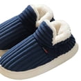 thumbnail image 3 of Mullidas Con Punta Cerrada Suaves para Parejas Zapatos Casa Sin Cordones Felpa Invierno Cómodas Antideslizantes Suela Gruesa Interior, 3 of 9