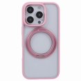 thumbnail image 3 of For iPhone 16 Pro Max Phone Case Ring Holder Kickstand PC+TPU Phone Cover - Pink, 3 of 5