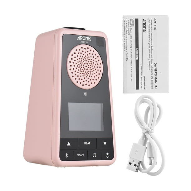Métronome Électronique, avec Vocal 1300mah Batterie Va Couleur Piano