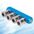 thumbnail image 4 of Air Distribution Block,Air Hose Splitter Air Distribution Block Air Manifold Straight Air Hose Splitter Pneumatic Manifold 0-0.9Mpa Quick Connect Air Hose Splitter with Connector, 4 of 7