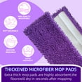 thumbnail image 4 of Reusable Microfiber Mop Pads for SwifferPowerMop 3 Pack, Power Mop Pads Refills for 13 ''-15 '' Spray Mop, Machine Washable Pad Replacement for Multi-Surface Floor Cleaning, 4 of 6