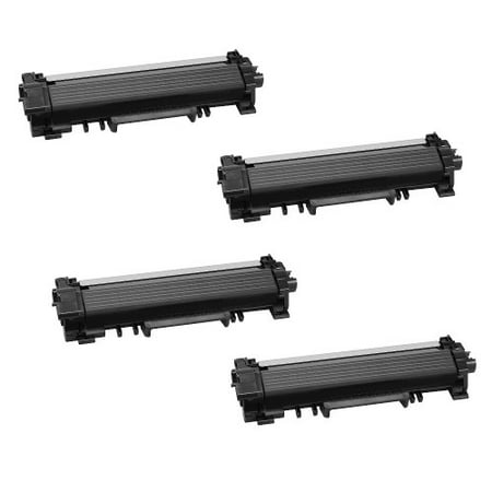 Compatible Brother TN730 toner cartridges - WITH CHIP - black - 4-pack (1200 page yield