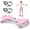 Pink, variant on 高风险 Waist Twister Machine Exercise, Ab Twister Board, 300 lbs Capacity, Noiseless Fitness Tool for Core & Belly Fat Workout, Anti-Slip Home Gym Equipment Pink & White