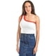 thumbnail image 1 of Top asimetrico de un hombro Juvenil, 0196 (Rojo) blanco G, 1 of 5