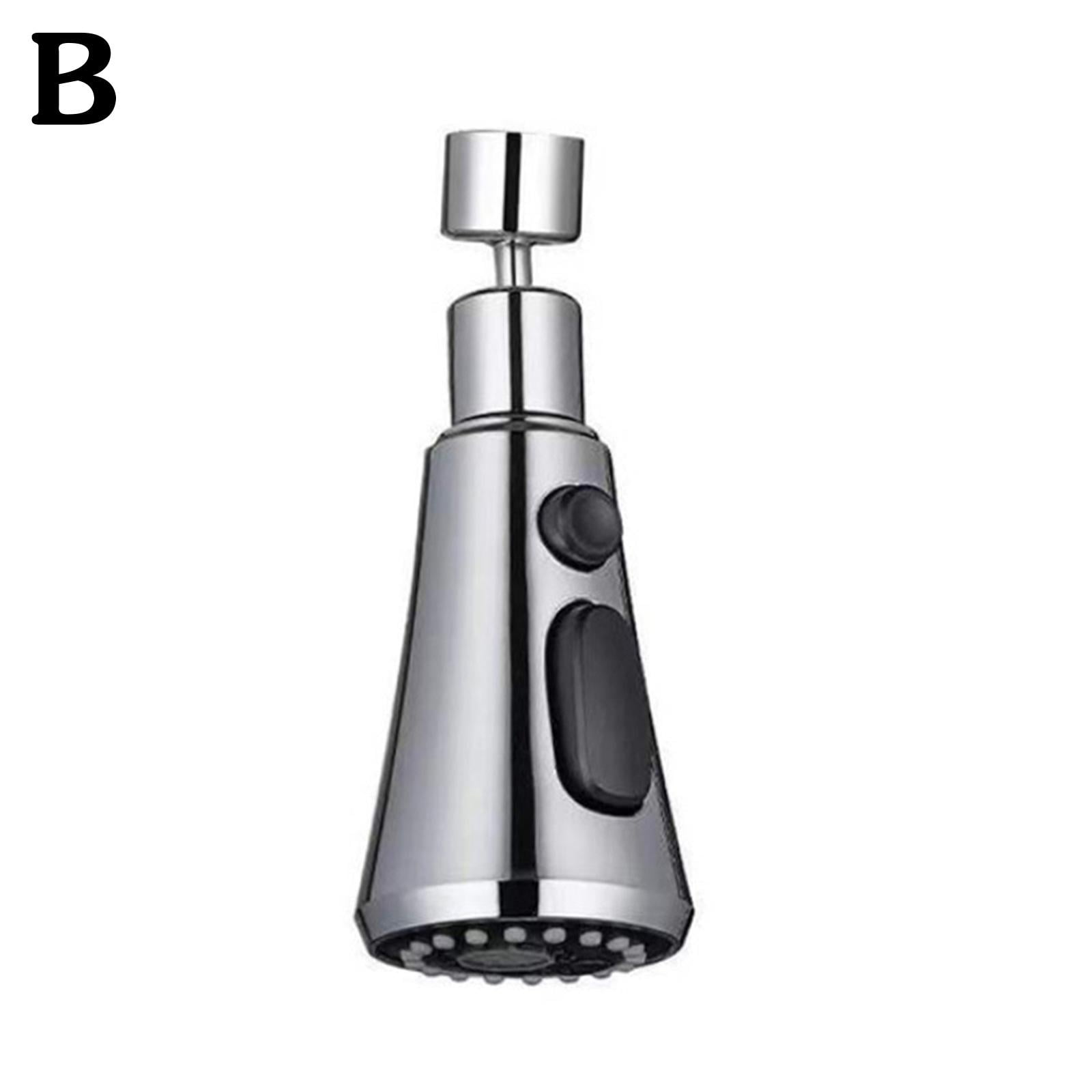 CingK 3 Mode Shower Head Kitchen Tap 360° Rotatable Kitchen Flush HighPressure W/Faucet Sprayer