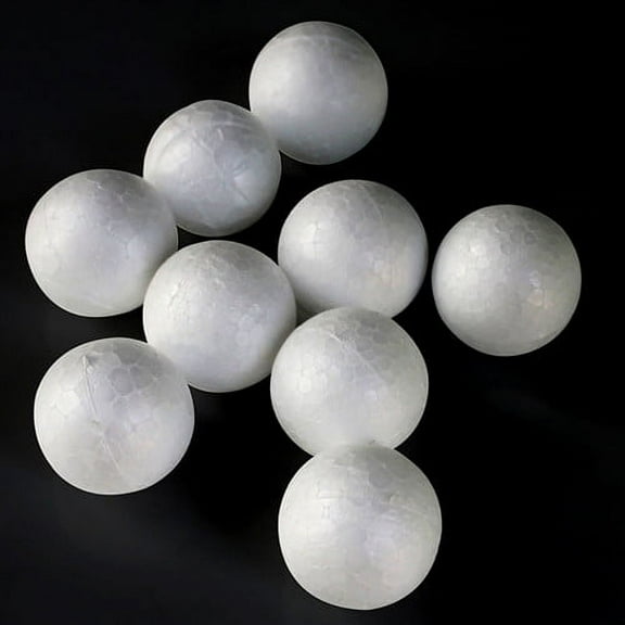 Poly Foam Ball, White, 1-1/2-Inch, 30-Piece