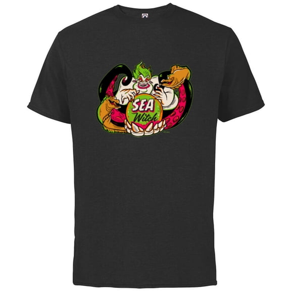 Disney 100 The Little Mermaid Ursula Sea Witch Halloween - Short Sleeve Cotton T-Shirt for Adults - Customized-Black