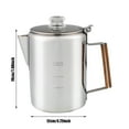 thumbnail image 3 of Stainless Steel Coffee Percolator for Campers Heat Retention Coffee Pots Large Capacity Coffee Maker for Camping, 3 of 9