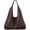 Coffee, variant on Sustainable Hobo Handbag Women's Retro Vegan Leather Shoulder Purse with Tote Function