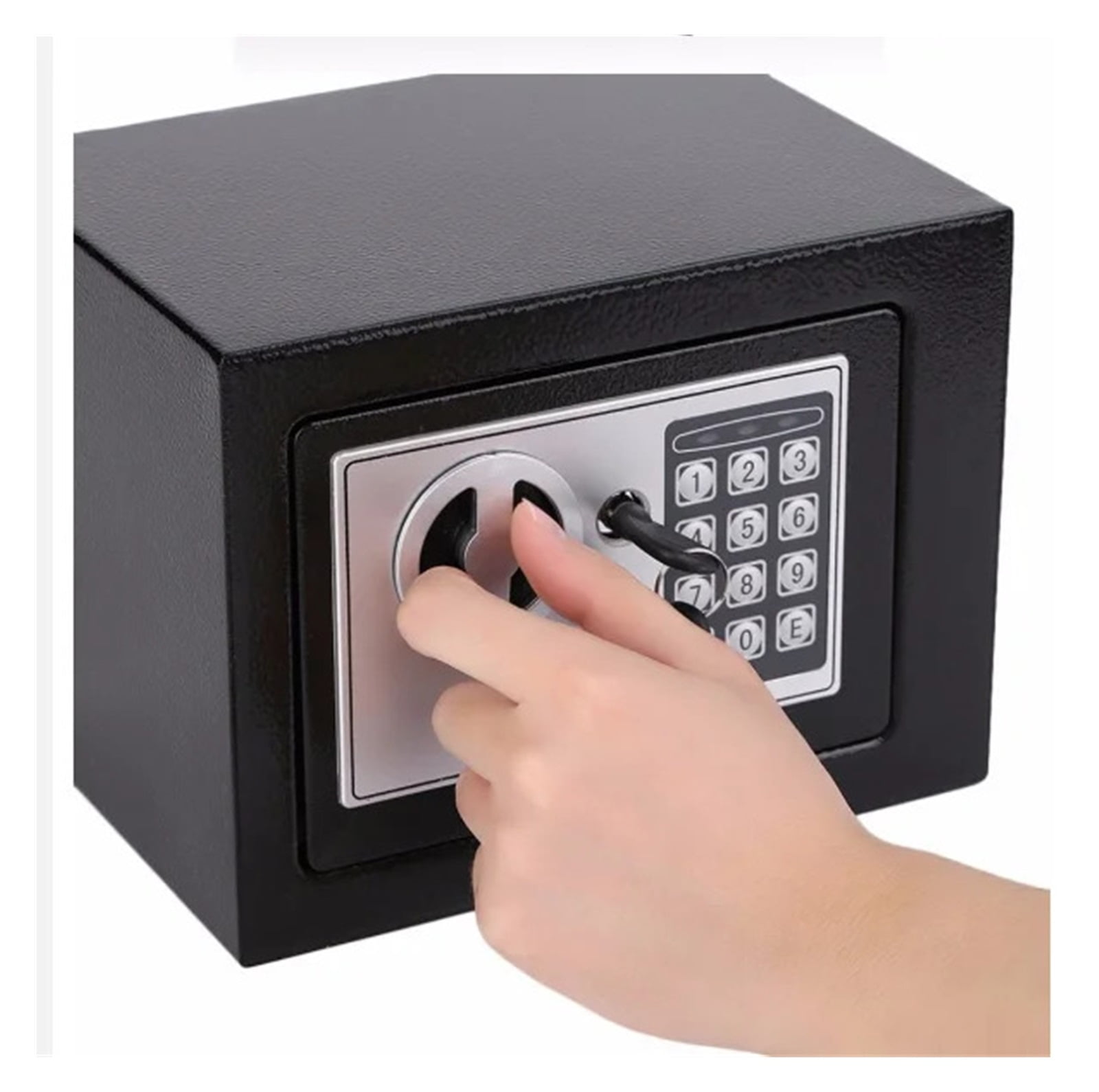 Digital Safe Box Mini Steel Safes Money Bank Small Household Password Key Safety Security Box Keep Cash Jewelry Document ,Maximum Protection