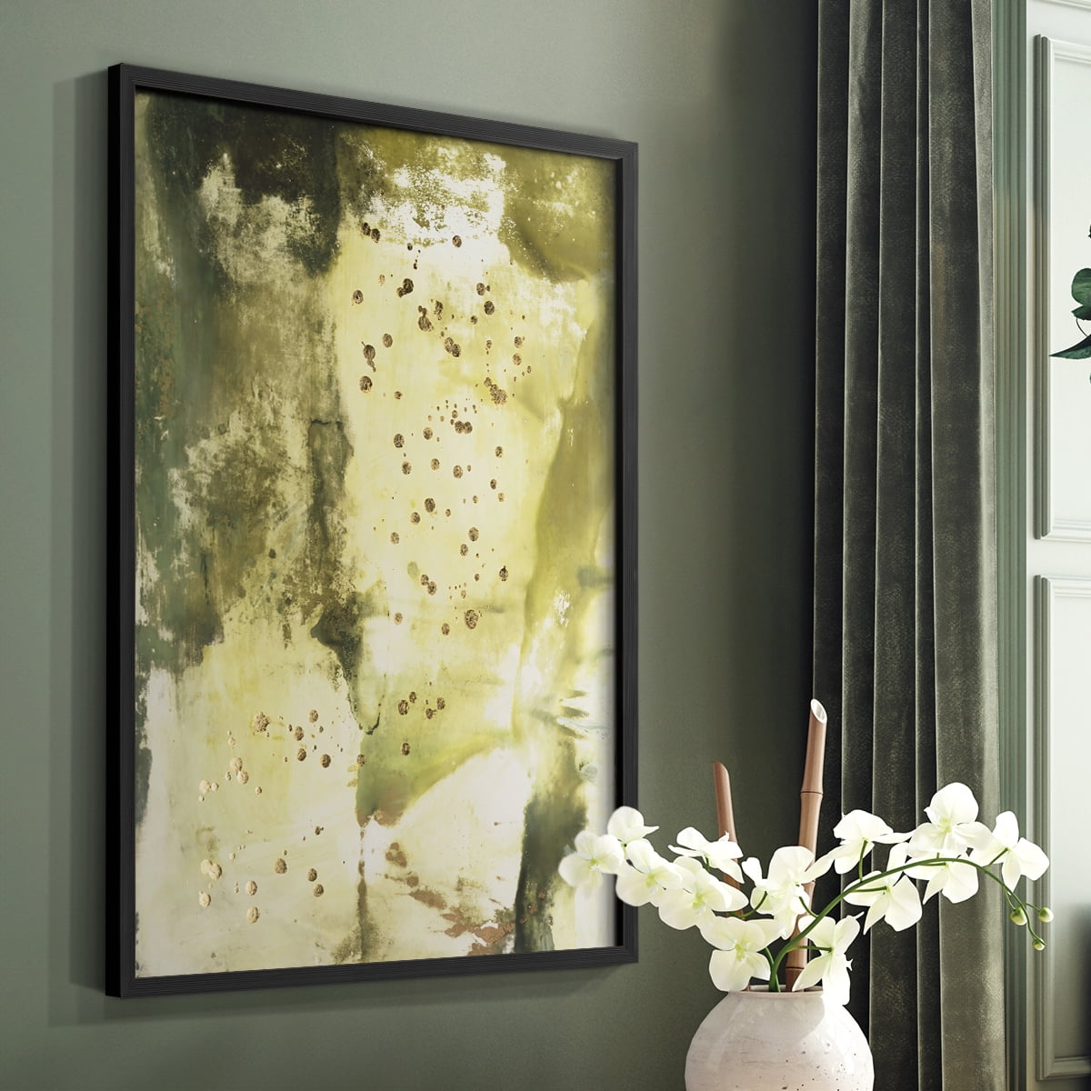 Canyon Diptych II Framed Print in Black Solid Wood Framed Print No Nail Hanging