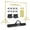 Gold, variant on EMART 10x7ft Adjustable Backdrop Stand Kit with Sandbags & Carry Bag for Party, Wedding, Photography, Event (White)