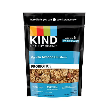 KIND Healthy Grains Clusters Vanilla Almond Gluten Free Low Sugar 7 Oz 6Count