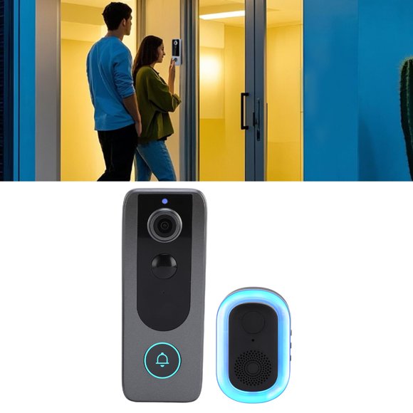 Doorbell Camera, Cloud Storage WiFi Doorbell Camera with Indoor Ding Dong Machine for Apartment