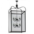 thumbnail image 3 of Meyda 148930 30 in. Square Rennes 12 Light Pendant, Oil Rubbed Bronze & Clear Glass, 3 of 4