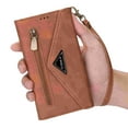thumbnail image 3 of Dteck for Samsung Galaxy S25+ Case with Crossbody Strap, Galaxy S25 + Plus Wallet Phone Case with Wrist Strap Credit Card Slots Zipper Pocket, PU Leather Folio Stand Cover,Brown, 3 of 6