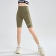 thumbnail image 2 of Rolanko Girls' Shorts Gym Stretch Spandex Compression 7" Athletic Shorts for Kids sports Dance 4-16, 2 of 5