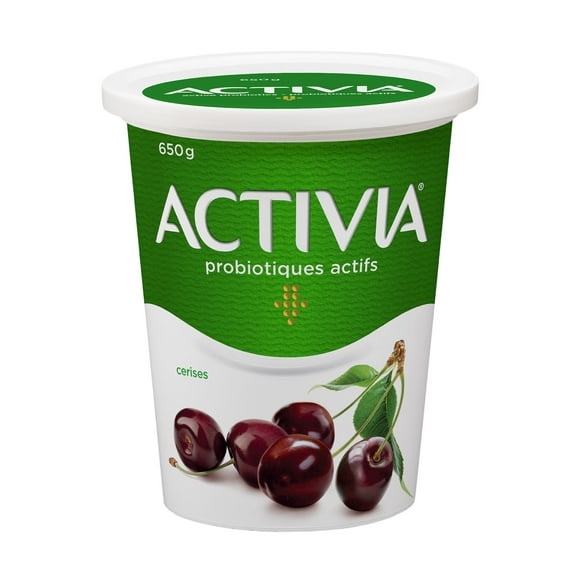 Activia Yogurt with Probiotics, Cherry Flavour, 650g, 650g Yogurt Tub