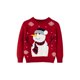 thumbnail image 1 of Suéter Jersey de dibujos animados para niños Estilo navideño Algodón Manga larga Top Traje de vacaciones Ygjytge Rojo T 3-4 años Única para Niño, 1 of 9