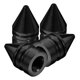 thumbnail image 5 of Valve Caps For Cars 4Pcs Black Tire Valve Cap Cone Shape Protector For Daily Use Vehicle, 5 of 5