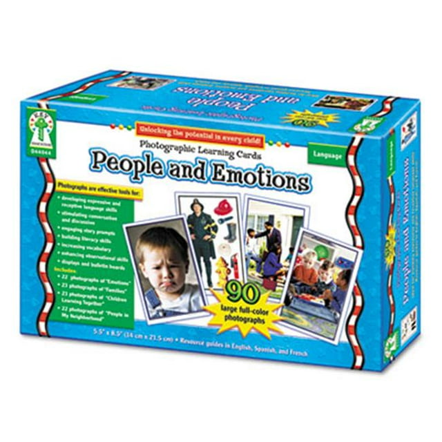 Carson-Dellosa D44044 Photographic Learning Cards Boxed Set People and Emotions Grades K-12