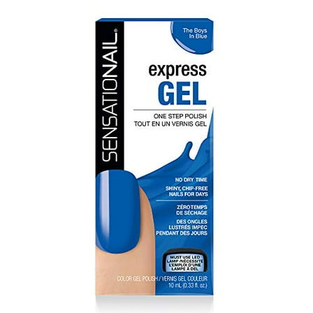 SensatioNail Express One Step Gel Polish, Requires LED Lamp, The Boys in Blue  .33 fl oz