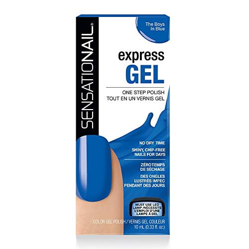 SensatioNail Express One Step Gel Polish, Requires LED Lamp, The Boys in Blue  .33 fl oz