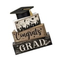 thumbnail image 1 of zhangmingg Graduation Layered Tray Wooden Sign for Wedding Home and Desktop Ornament Display Rack, 1 of 6