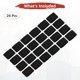 thumbnail image 4 of Uxcell 24PCS Bandas de Sudor para Deportes, Muñequera de Algodón Absorbente para Entrenamiento/Baloncesto/Correr [Negro, 5cmA], 4 of 7