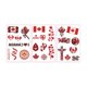thumbnail image 2 of Tatuajes temporales de partidos de fútbol: pegatinas deportivas impermeables para la cara y el cuerpo para niños y adultos, decoraciones para animar a los aficionados en fiestas en estadios,, 2 of 6