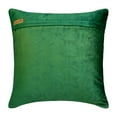 thumbnail image 2 of Pillow Case Zipper, Decorative Emerald Green 12"x12" (30x30 cm) Throw Pillow Covers, Velvet Quilted Throw Pillows For Sofa, Geometric Pattern Modern Style - Emeraude Sea, 2 of 10