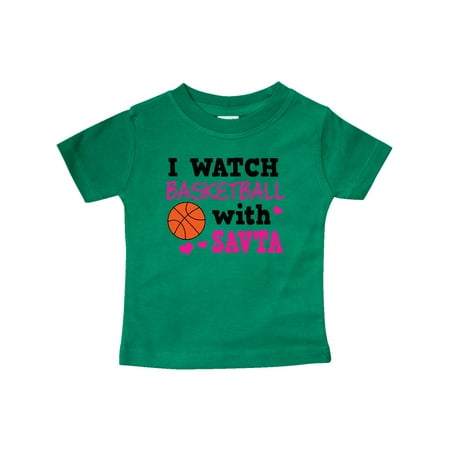 

Inktastic I Watch Basketball with Savta Gift Baby Girl T-Shirt
