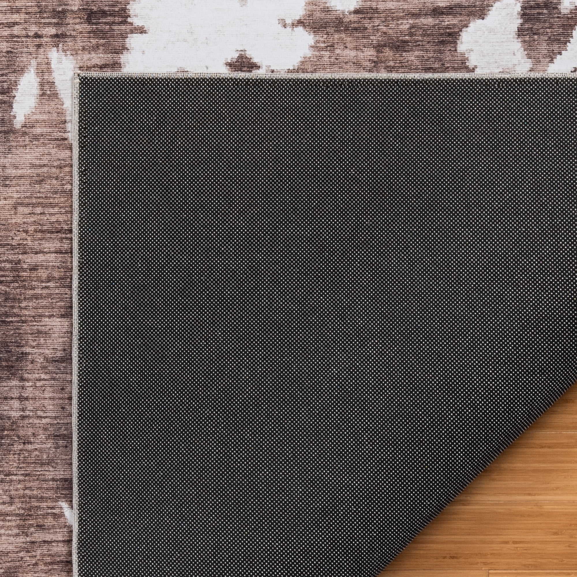 Crystal Print Charley Modern Animal Print Cow Area Rug, 2x6