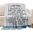 thumbnail image 1 of LHSHID Christian Gifts for Women Religious Gifts for Father Christian Birthday Gifts Catholic Bible Verse Blanket Inspirational Spiritual Scriptures Dark Blue Soft Throw Blanket for Women Man 60x80in, 1 of 6