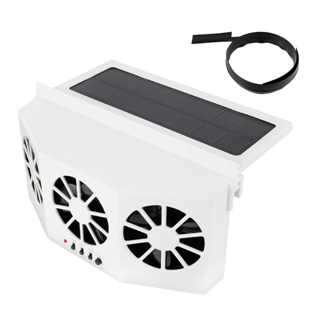 Muyoka Ventilador de ventilación de escape de circulación de coche, herramienta de refrigeración de vehículo, carga Dual USB Solar Muyoka Hogar