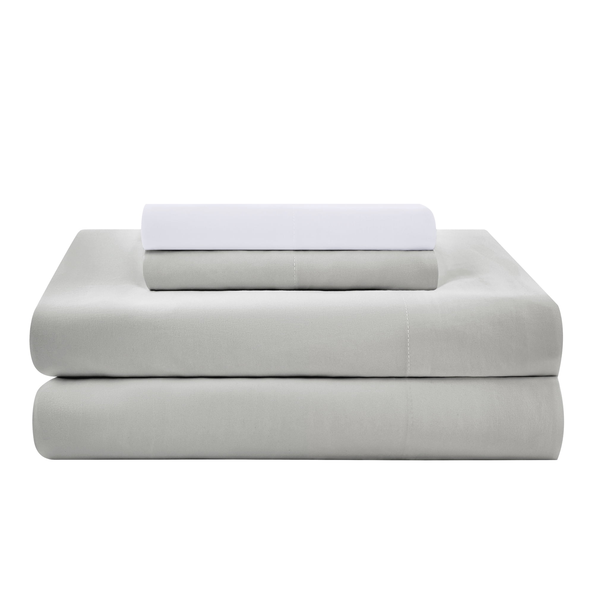 Mainstays 8-Piece Bed in a Bag Comforter Set with Sheets, White Seersucker, Twin/TwinXL