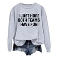 thumbnail image 1 of WEAIXIMIUNG Chandails à Col Rond pour Femmes Graphiques Plage Noël Surdimensionnés Chandails à Manches Longues pour Femmes Imprimés Lettres Légers Chandails Amples Blouse Haut, 1 of 5