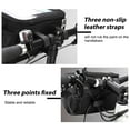 thumbnail image 2 of Bike Front Handlebar Bag, Waterproof Bicycle Front Storage Bag, Outdoor Cycling Pouch Front Basket with Touchscreen Transparent PVC Pouch for Smartphone Holder, Wallet, Sunglasses, 2 of 8
