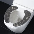 thumbnail image 2 of Funda para asiento de inodoro, funda para asiento de inodoro, funda para asiento de inodoro, funda para asiento de inodoro lavable varias veces (negro), 2 of 5