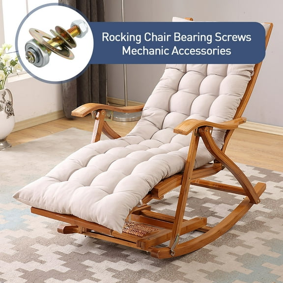 FUEENIRVA 4Pcs Rotating Chair Repair Accessories Iron Rocking Chair Connecting Piece for Handymen