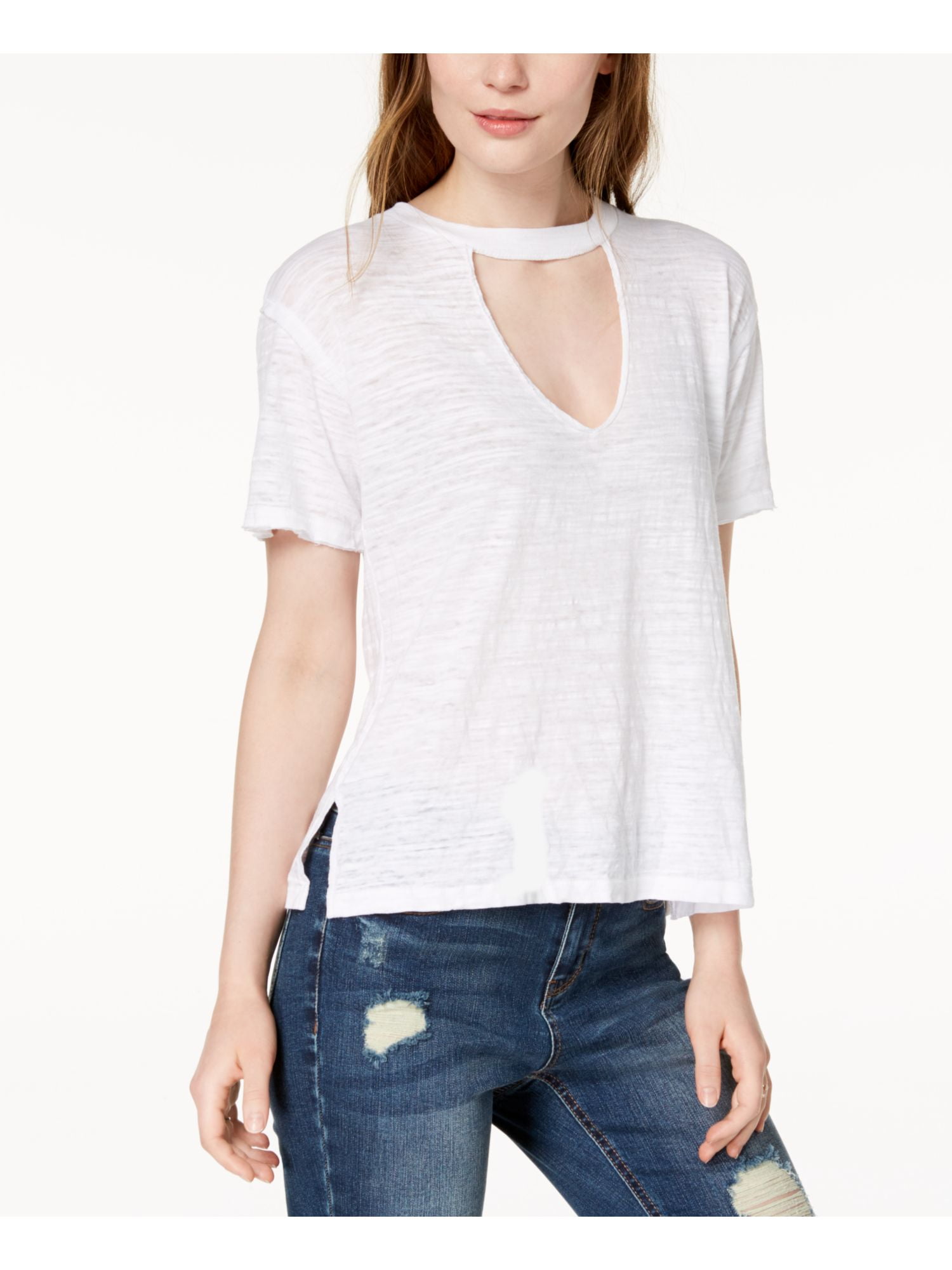 LUCKY BRAND Womens White Choker Short 