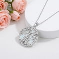 thumbnail image 2 of Midir&Etain Tree of Life Mother Necklace White Gold Plated White Opal Pendant Necklace Jewelry Mother Birthday Gifts for Women Wife Mom, 2 of 7