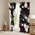 thumbnail image 3 of Homewish Teens Boys Sport Baseball Black Out Curtains,Ball Game Curtains Pack of 2 (42x63 Each),Black White Bedroom Curtains,Breathable Home Decor, 3 of 6