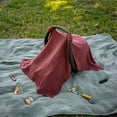 thumbnail image 6 of Comfy Cubs Baby Car Seat Cover - Soft, Breathable & Lightweight Large Car Seat Canopy, Wine, 6 of 7