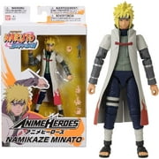 Anime Heroes Official Naruto Shippuden Action Figure - Namikaze Minato - Poseable Action Figure With Swappable Hands and Accessories 36905