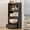 Black, variant on Metal Kitchen Storage Cabinet with 1 Flip Up Cabinet Doors 2 Drawer, Freestanding Microwaves Rack, Flip-up Acrylic Doors for Living Room & Dining Room, Black